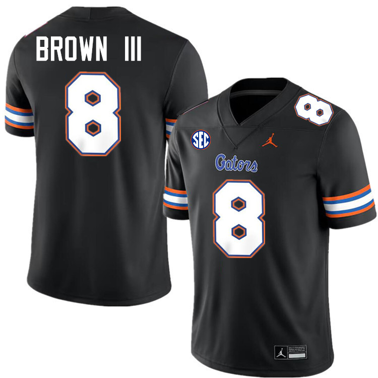 #8 Vernell Brown III Gators Jersey,Florida Gators College Football Jerseys Stitched-Black